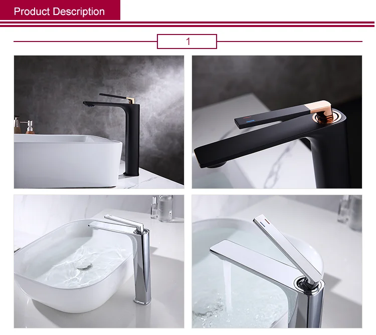 YEKALON FT-6002 Bathroom Single Level Basin Faucet Sanitary Ware Faucets