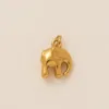 No. 2 Elephant Pendant-Gold