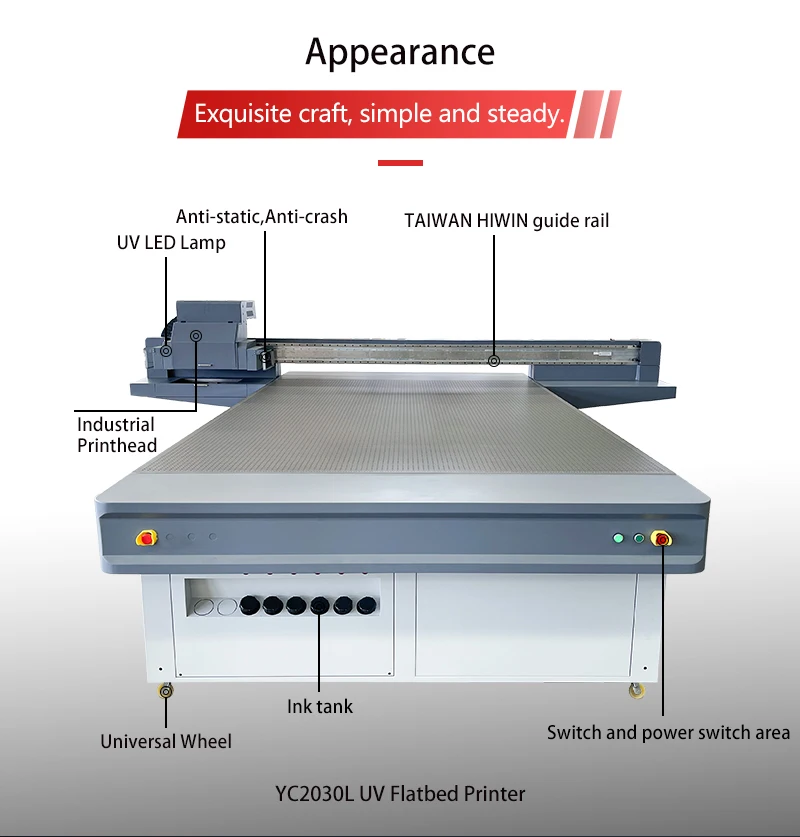 Good Price with Ntek 3m*2m 2030 Large Format Uv Printer  Industrial Uv Flatbed Printing Machine
