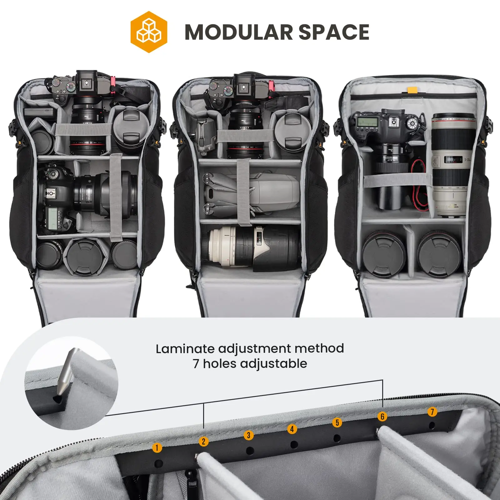 Large Vintage Luxury Camera Backpack Dual-Side Opening 15.6\" Laptop Compartment Waterproof Raincover for Outdoor Photography