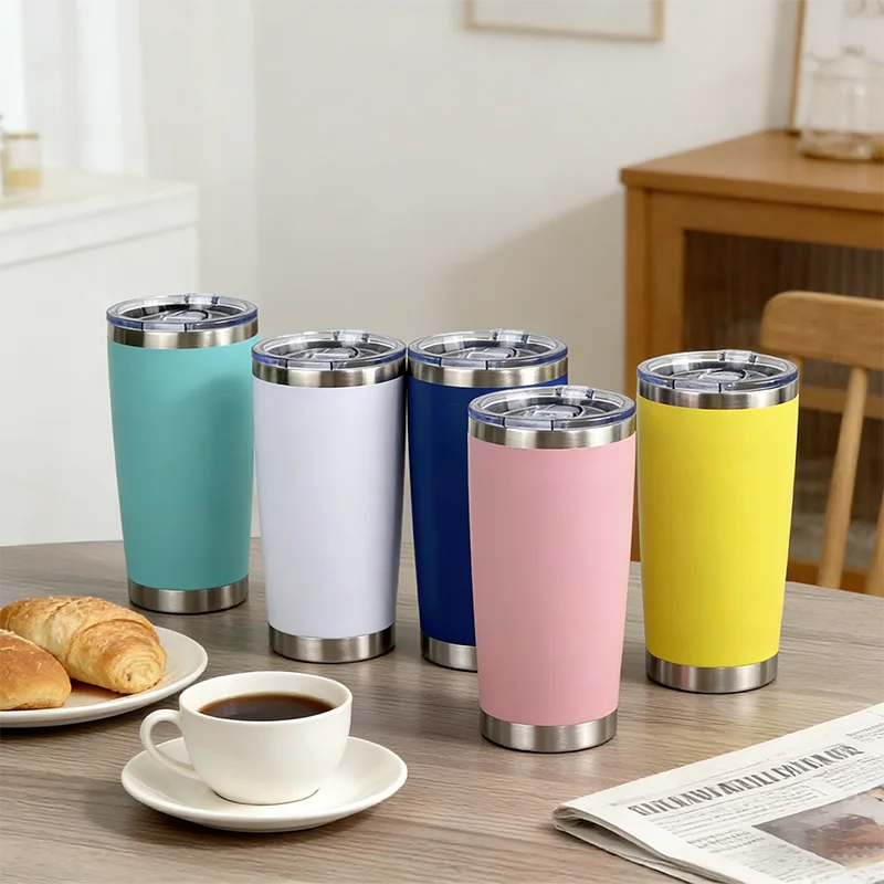 Wholesale Custom Reusable Stainless Steel Insulated Vacuum Cup Double Wall Coffee  Mug 20oz Tumbler Cups in Bulk with Lid| Alibaba.com