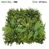 Large Fern Boxwood White Flower Mixed Grass Wall Panel