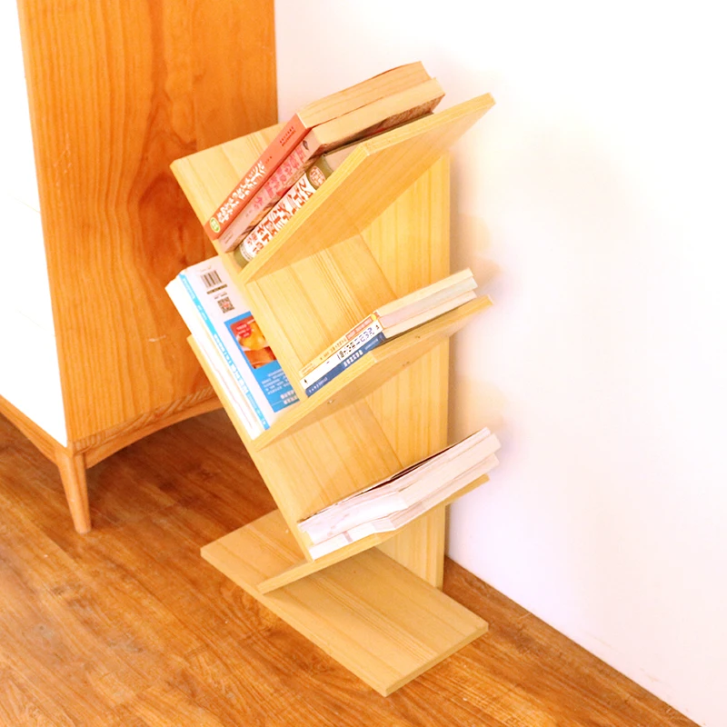 Оптовая продажа ассиметричный дизайн современная деревянная полка для книг антикварные книжные полки в форме дерева