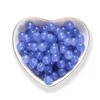 8mm Imitation Jade Glass Beads - Deep Sky Blue