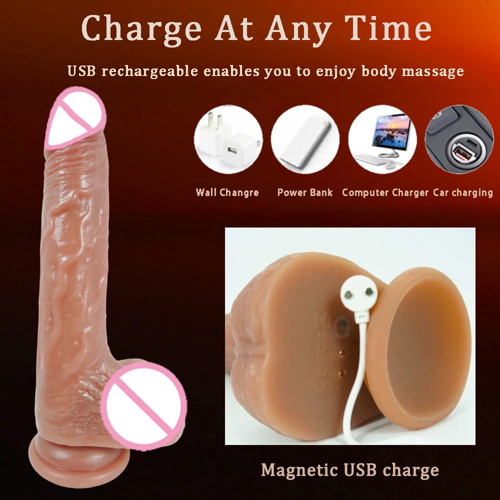 10-Frequency Vibration Sexual Masturbation Vibrating Dildos and Vibrators Relaxation Tool Dildo for Lesbians and Couples