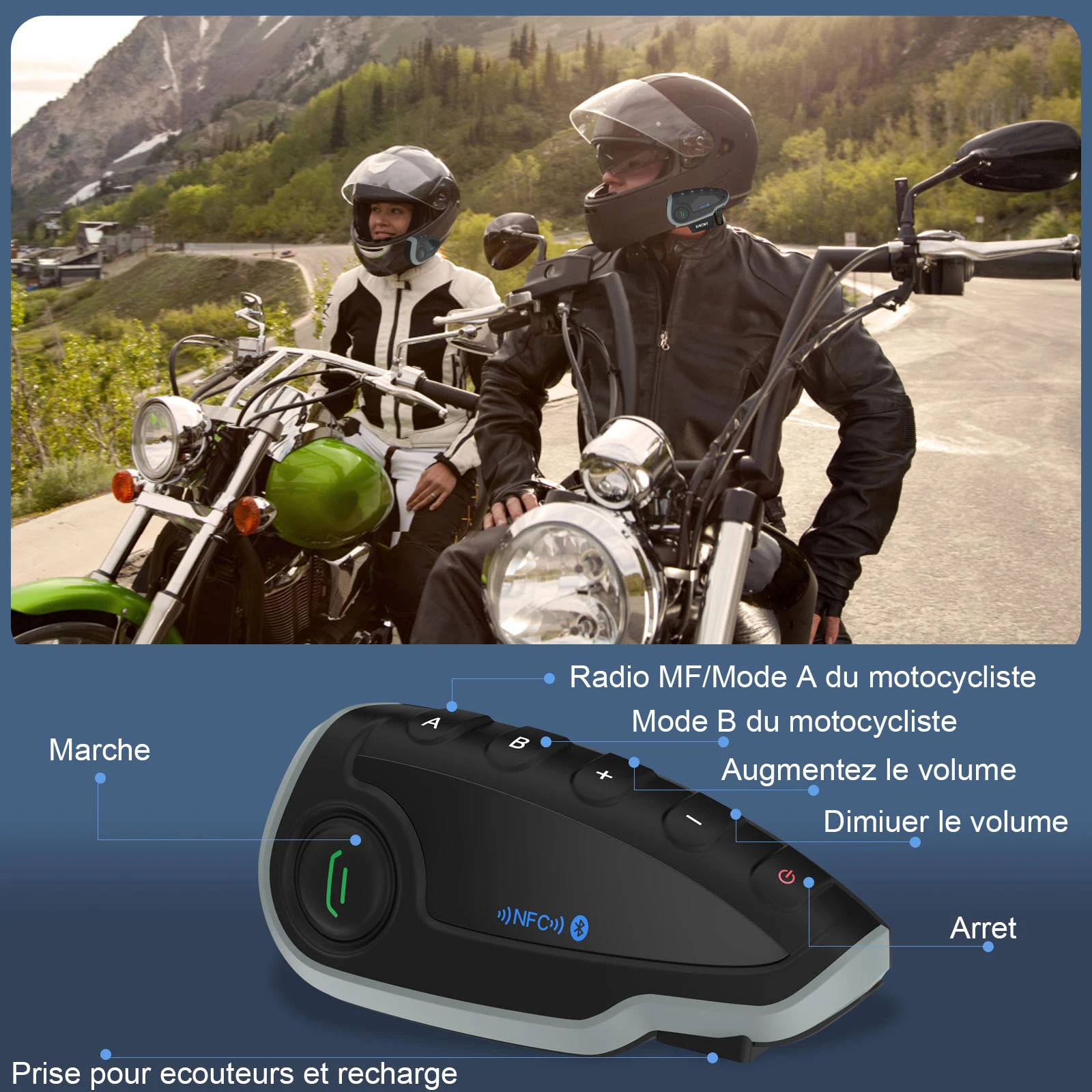 Intercom Helm Intercomunicador Vnetphone Sets Vnetphone V6 1200M