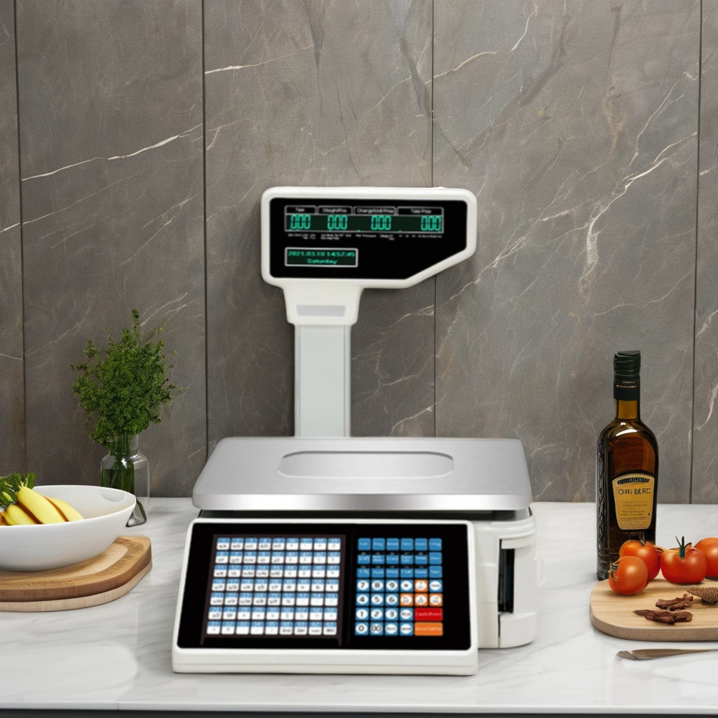 30kg Digital Supermarket Price Computing Scale Steel Material 1g ...