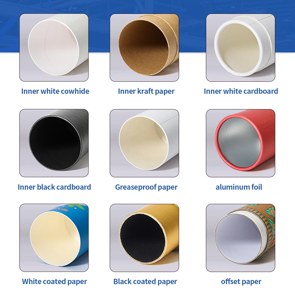Flexography Customized Bio-Degradable Paper Tube Spice Salt Packaging Powder Food Paper Tube Packaging