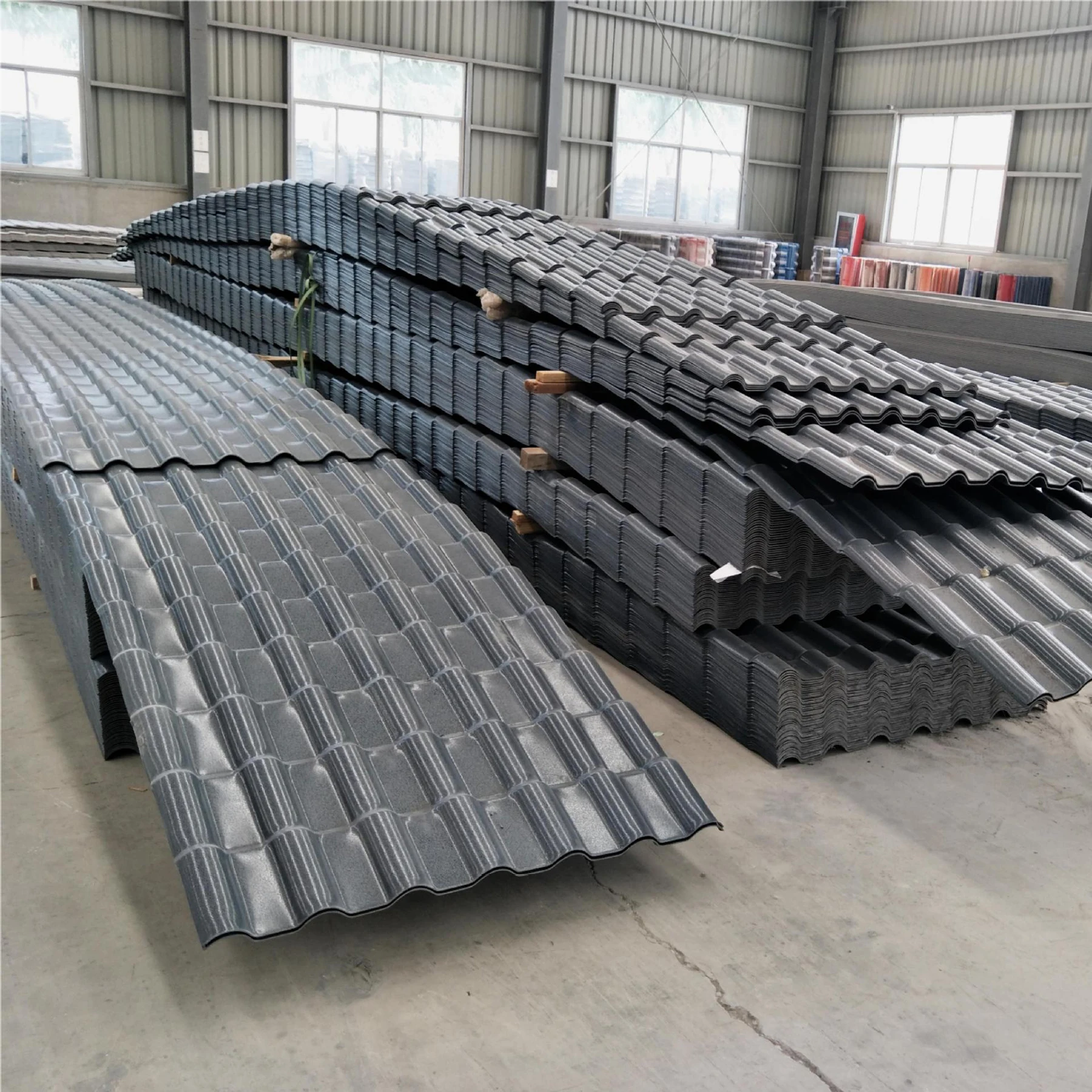 Custom ASA Synthetic Resin Roofing Tiles Heat Resistant PVC Industrial Design Style for Outdoor Application Prices in Lebanon