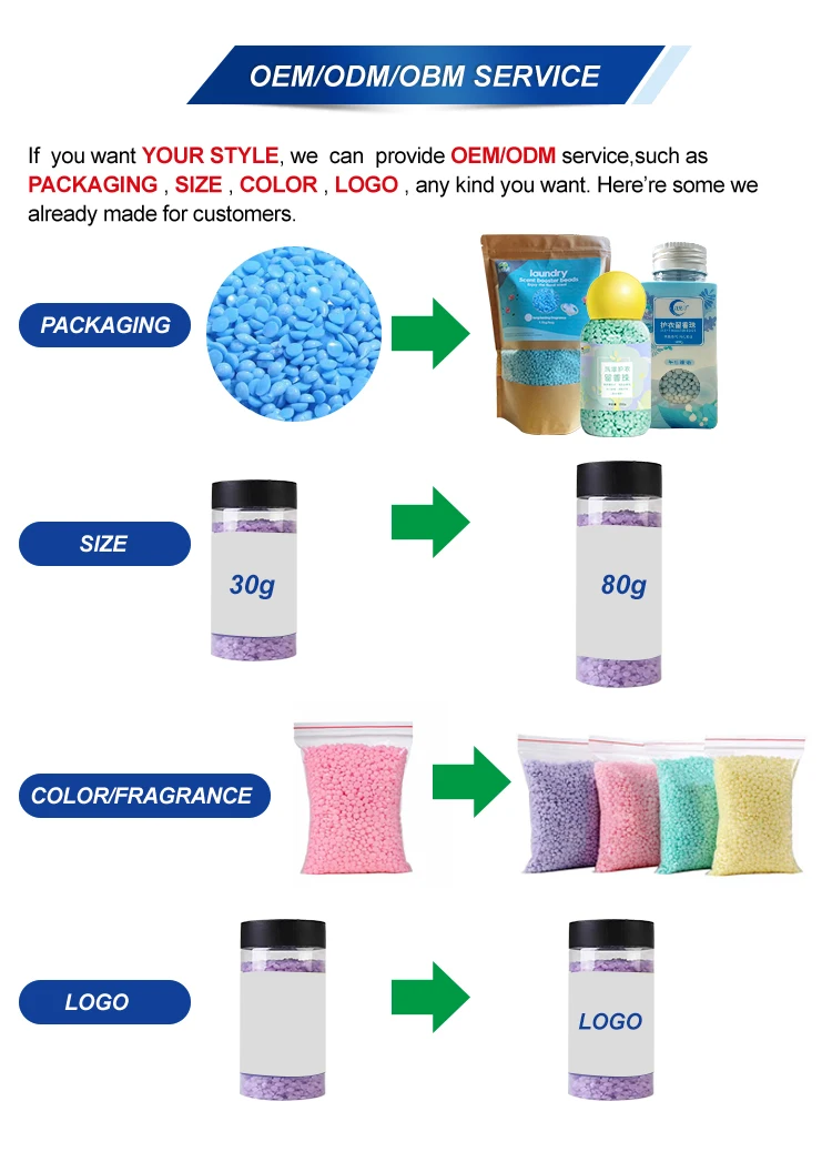 Custom High Quality Scented Boosters Fragrance Condensate Bead Scent