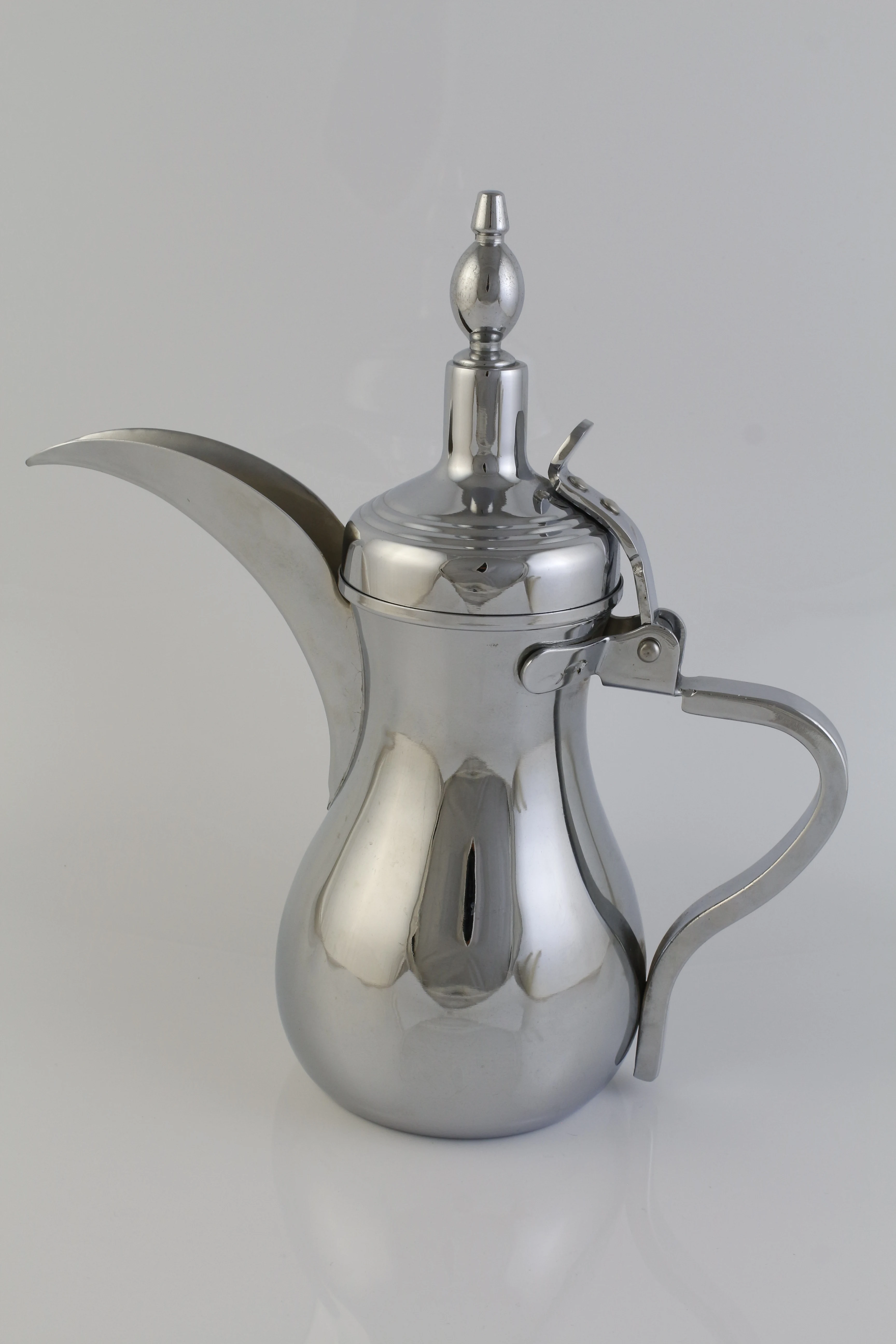 12oz/26oz Arabic Coffee Pot Stainless Steel Dallah Kettle Sliver