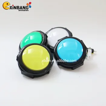 Production and sales High Quality Flat Head Multi Style Silent 100mm Arcade Button For Game Machine