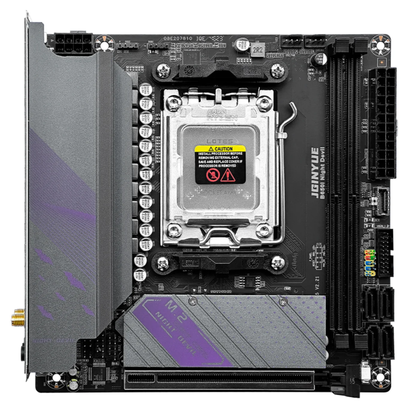 マザーボード JGINYUE B650i Night Devil Mini-ITX Win11 JGINYUE B650I Night Devil motherboard V2.3 version - AMD AM5