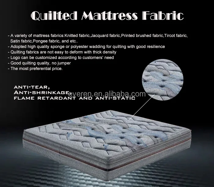 Knitted Quilted Quilting Fabric for Bed Mattress