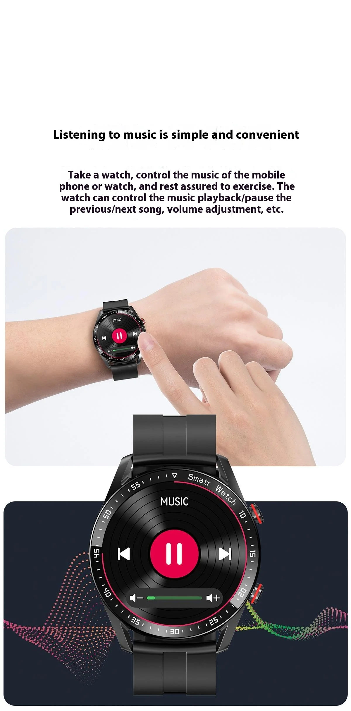 Smart Watch Business BT Call Answering Fitness Tracker IOS Waterproof
