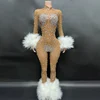 Nude with silver crystals