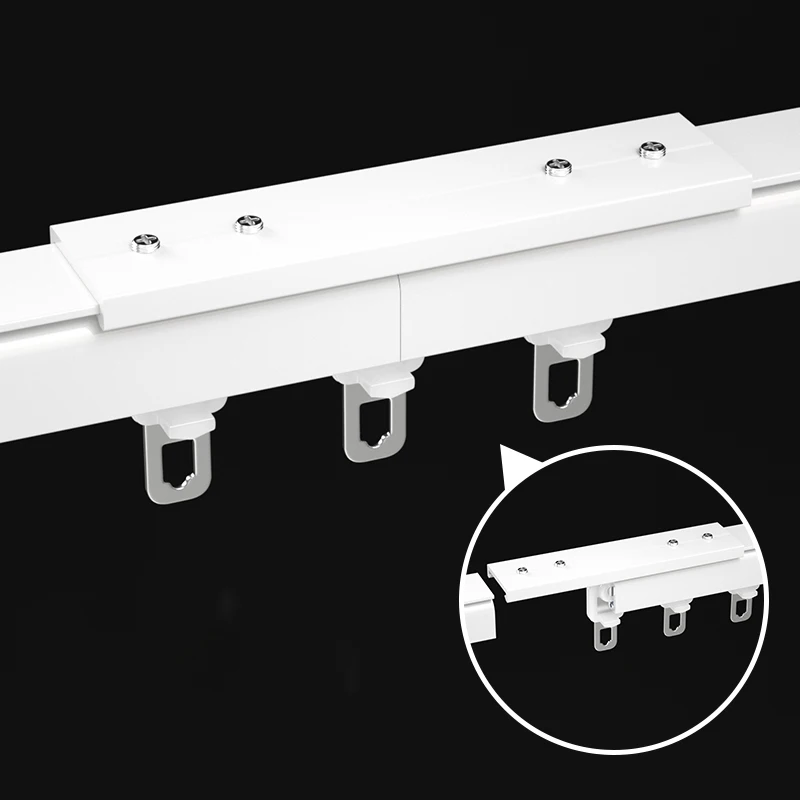 High Quality Little Square Thick Aluminum Alloy Curtain Track Rail