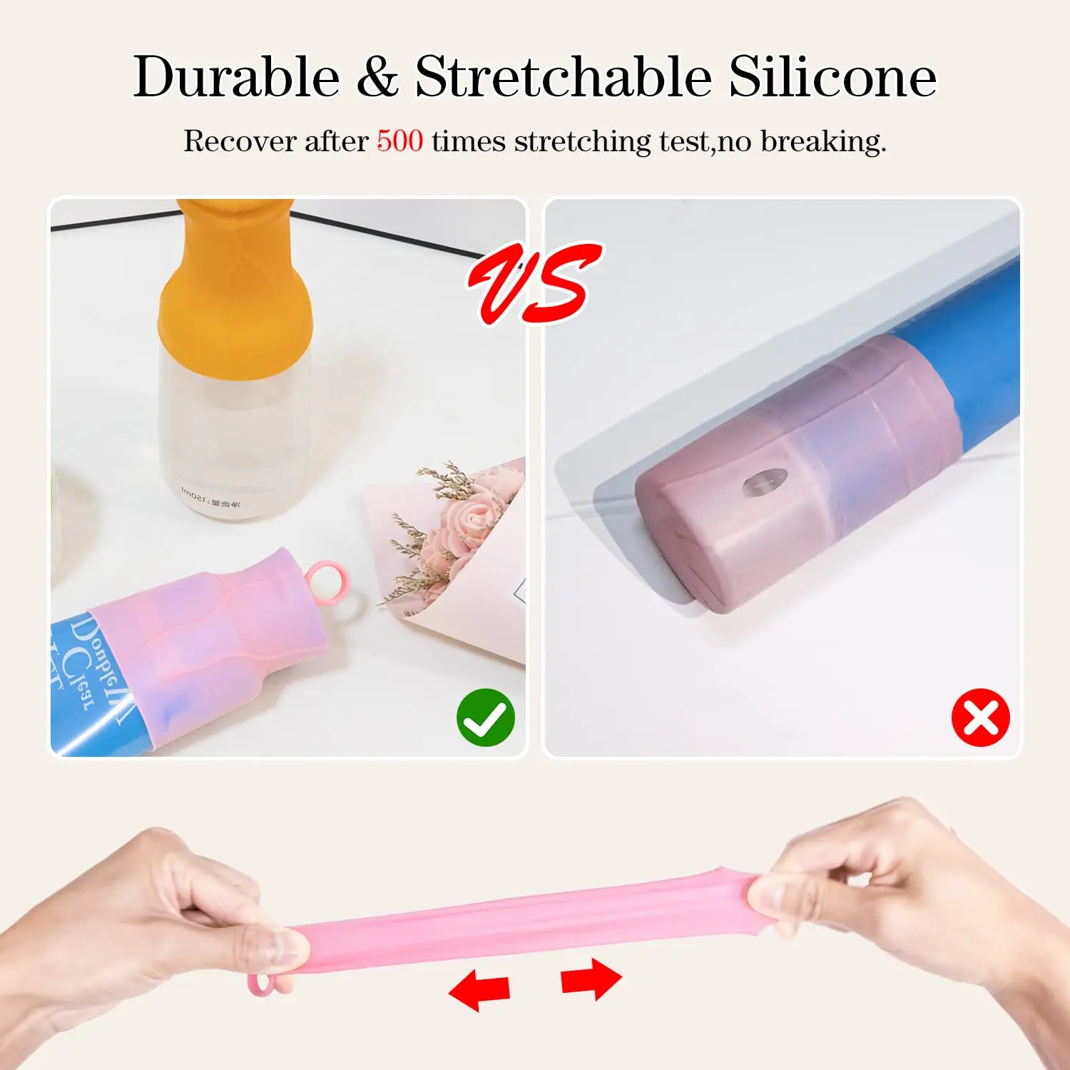 8PcsSilicone Travel Bottle Covers Leak Proof Sleeves for Travel Container  in Luggage Reusable Silione Accessory for Travel Toiletries Shampoo Bottles