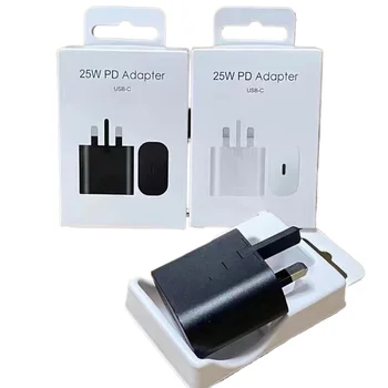 Original 45W PD Type C USB C Wall Charger Super Fast Charging 25W for Mobile Phones Compatible with Note 20 9V/2A Input