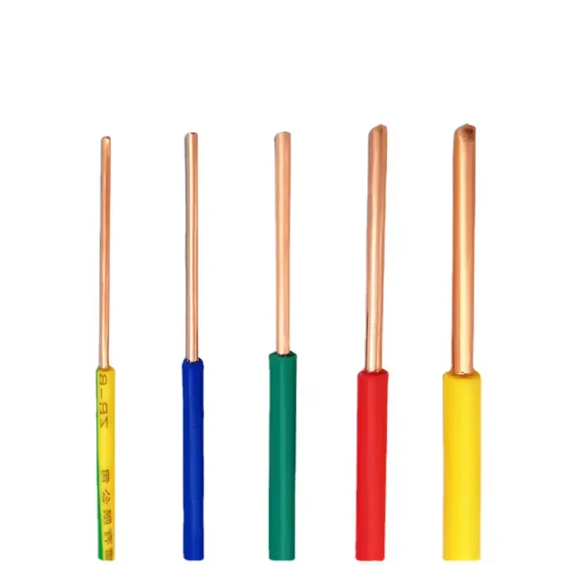 H07V-U  (bv) 1.5mm 2.5mm multicolor solid 7 stranded single core 500V/750V Electric Wire insulated cooper building wires