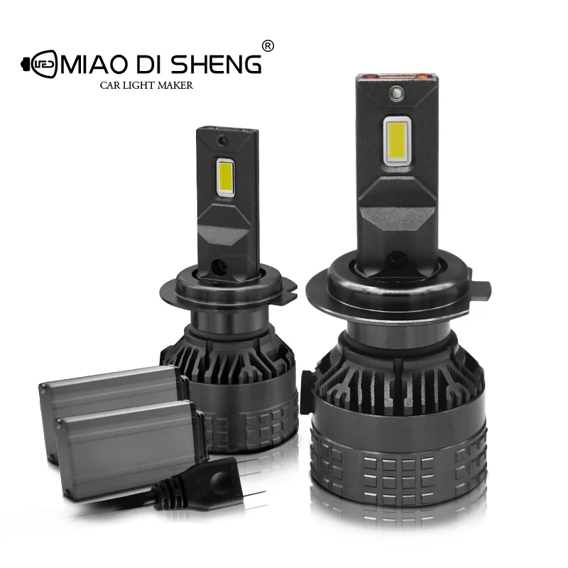 MiaoDiSheng Auto Lighting Systems T1 for 110W  H3 H7  H11 2022 Hot Selling Car Headlights