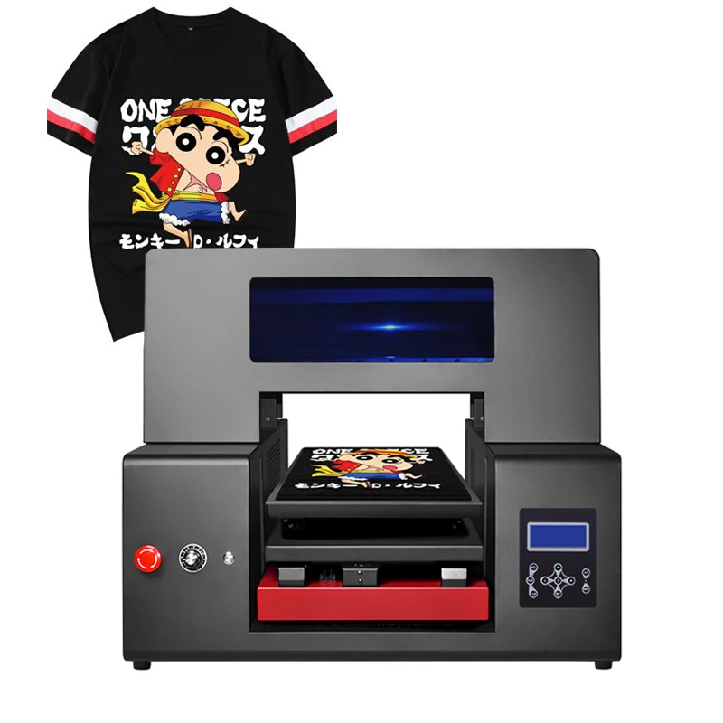 Refinecolor New Design Digital Textile Printer 12 Color DTF Inkjet UV Flatbed Printer for Tshirts