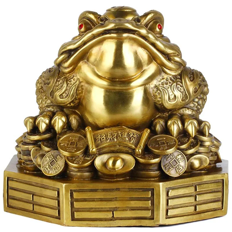 Pacific Giftware Feng Shui Chan Chu Bronze Money Frog Coin Toad Prosperity Home 