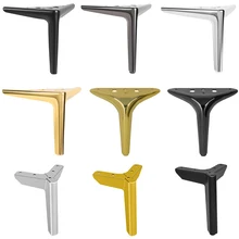 New Living Room Iron Furniture Legs Chrome-plated Sofa Legs Metal Gold Sofa Furniture Legs