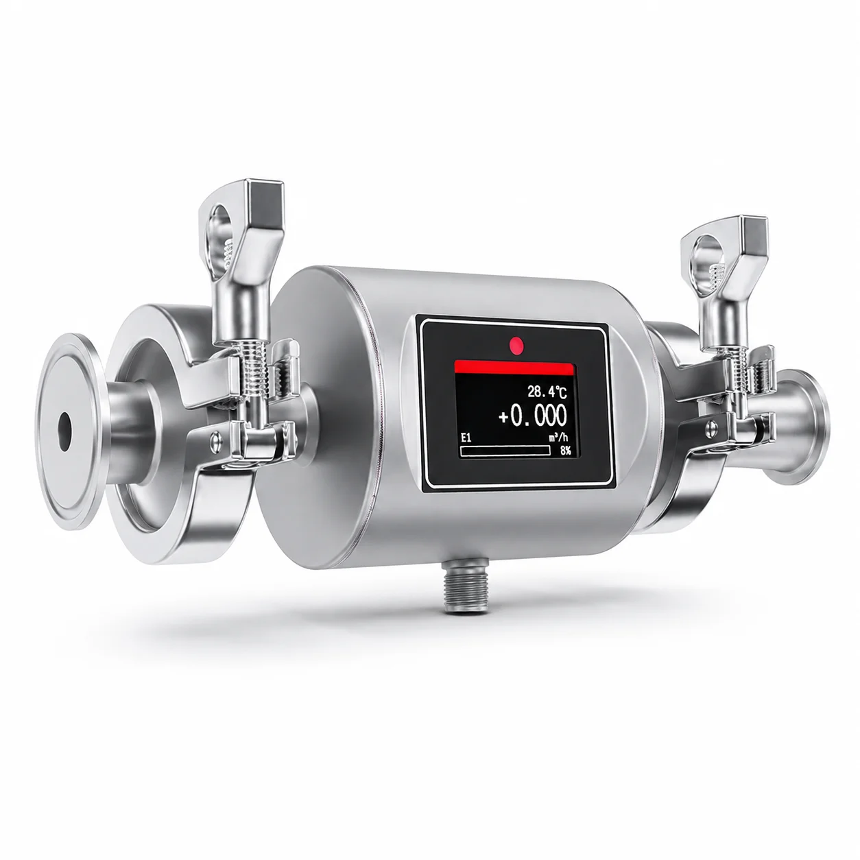 IP67 Waterproof Mini Electromagnetic Water Flow Meter DN15 DN25 Modbus RTU Magnetic Flow Sensor for CDU Cooling Loop FMX240