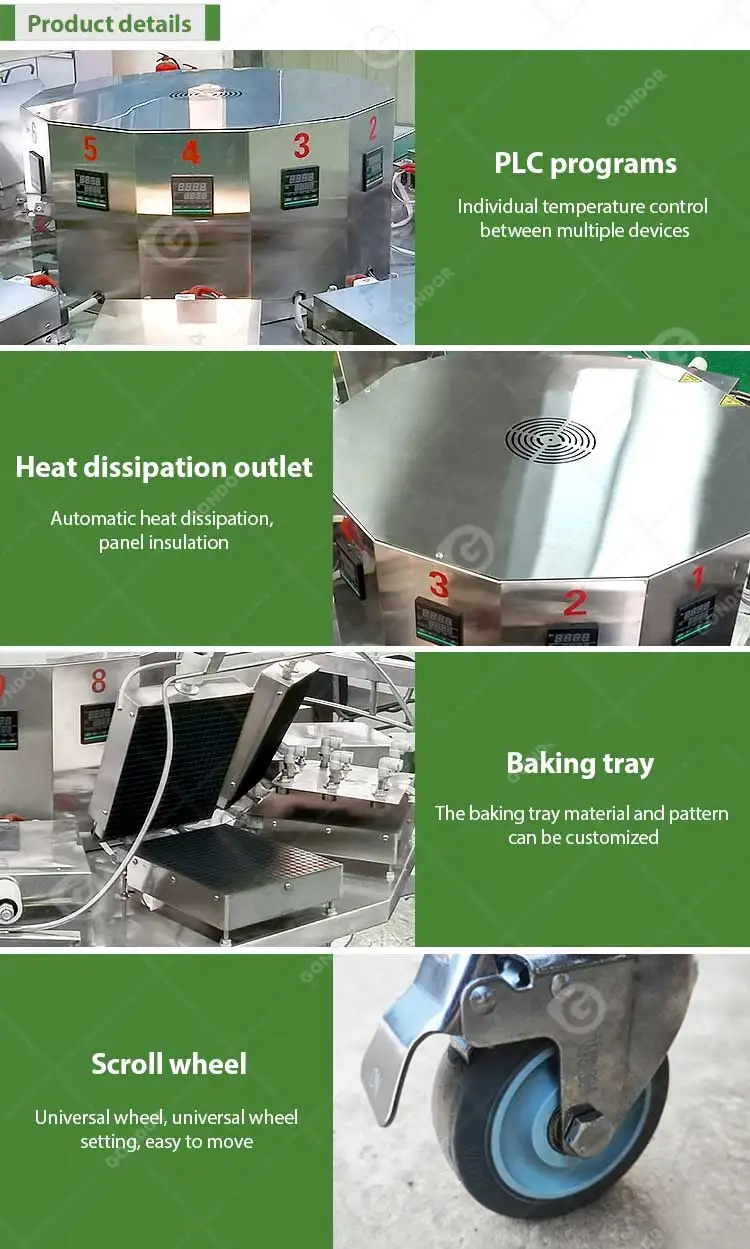 Stroopwafel Sugar Ice Cream Egg Roll Shape Automatic Cone Make Maker Gas Industrial Machine India