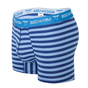 Men Designer Underwear Elastic Boxer Shorts Customize Logo Classic Stylish Striped Wholesale Man BOXER Briefs Spandex / Cotton