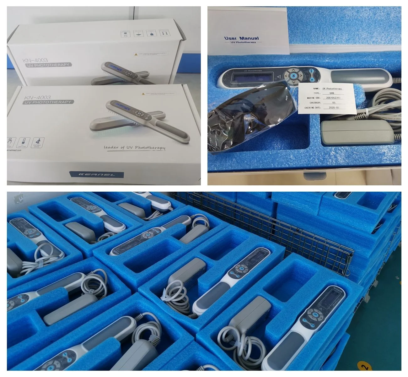 Kernel Uvb Medical Stable UV Lamp UVB Phototherapy KN4003BL Light and Portable Uvb Lamp