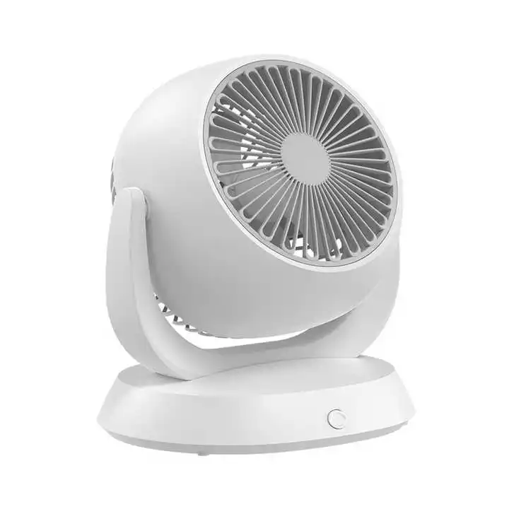 4D Home Circulating Fan USB Type-C Rechargeable Desktop Cooling Fan Air Multiply Rotatable Head Air Circulating Fan