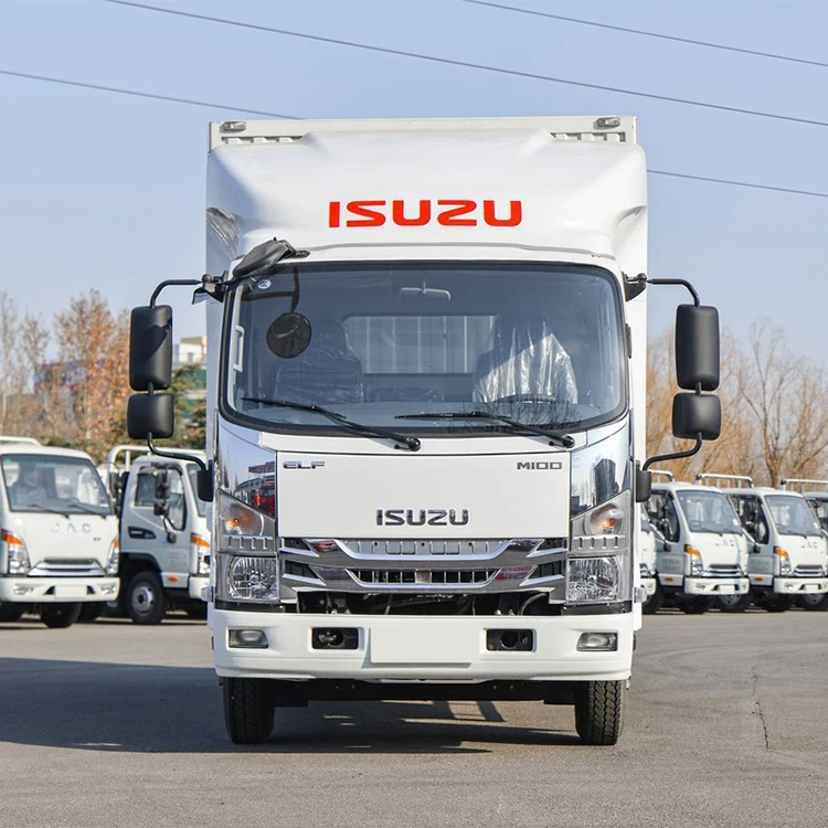 ISUZU ELF M600 5-7 Tons Diesel Mini Truck 4X2 Light Cargo Lorry Manual Transmission Rear Camera Euro 2 Left New Used