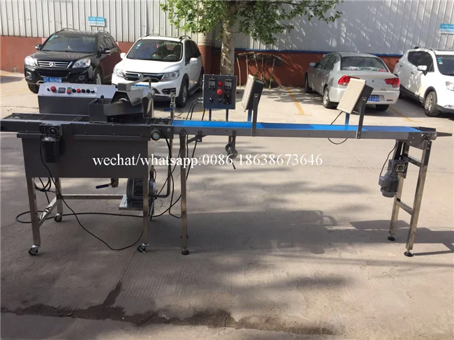 Chocolate Making Coating Enrobing Small Chocolate Production Line Cover Nuts Coating Enrober Machine