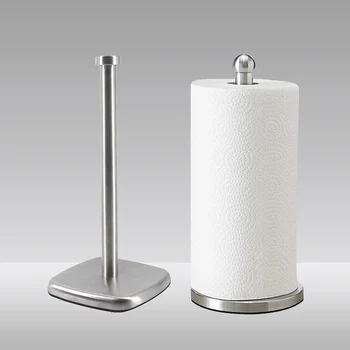 Stainless Steel Countertop Paper Towel Holder Kitchen Towel Holder with Heavy Base Design