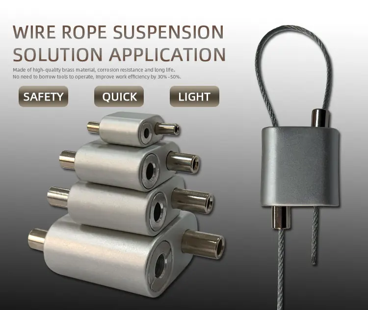 Copper Cable Looping Gripper with Self-Gripping Hook Loop for 0.6mm~2.0mm Steel Wire and Round Ducting