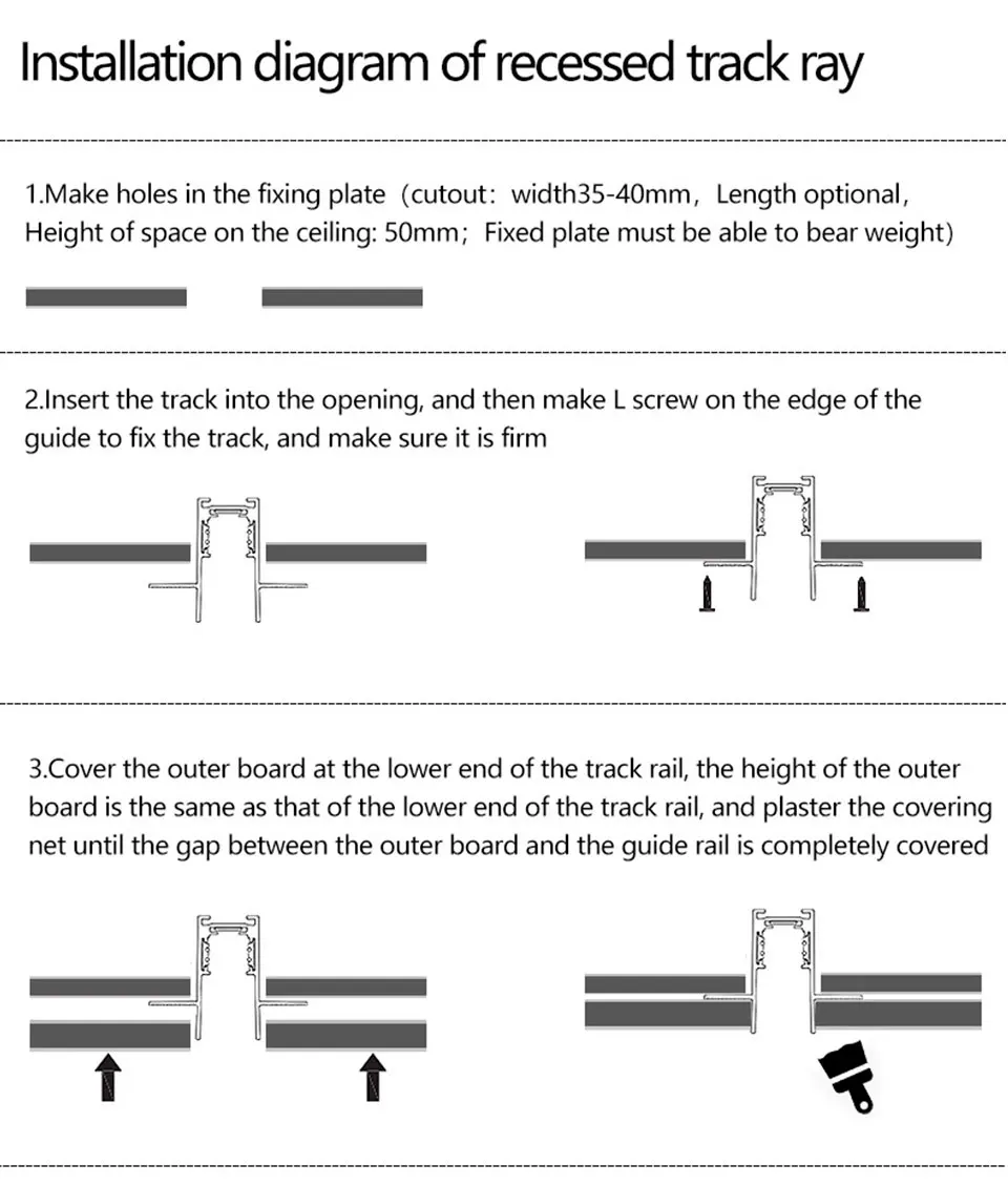Mini Magnetic Track Light 48V Magnet LED Track Lighting System