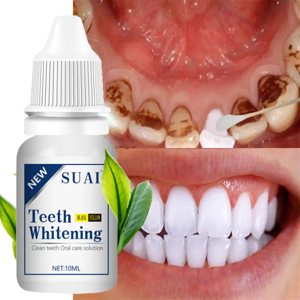 Profession Private Label SUAI Easy Oral Hygiene Organic Remove Plaque Teeth Whitening Liquid