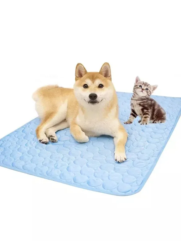 Cooling Elevated Bed Portable Raised Pet Cot Blanket Dog Cooling Mat