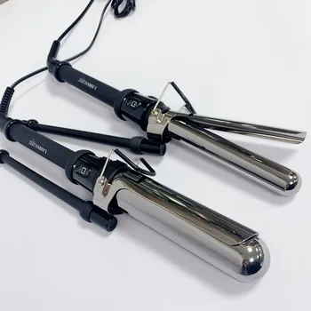 Hair Salon Equipment Professional Ceramic Digital Lcd Hair Wand Curling Iron Ptc Heat Element Hair Curler With Clip