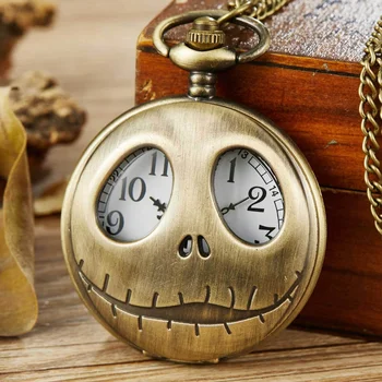 Hot sale Christmas Eve horror theme pocket watch manufacturer direct sales