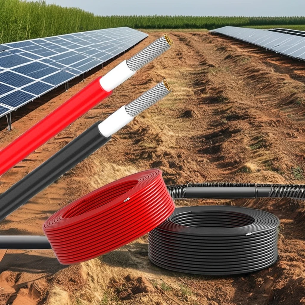 Huaqi 4mm2 6mm2 10mm2 16mm2 vergoldetes Kupfer DC PV Photovoltaik-Solar-Kabel 6mm2 für Solarpanelelektroinstallationskabel