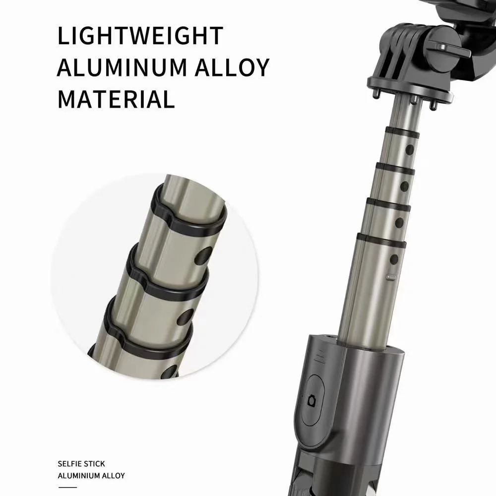 Селфи-палка L03 из алюминиевого сплава со съемным беспроводным пультом ДУ и мини-штативом