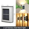 2 Led Stainless Steel Warm-light
