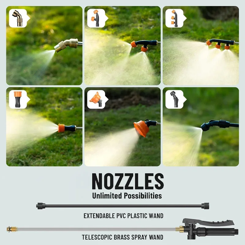 Manual Agriculture Knapsack Pressure Backpack Pump Pesticide Adjustable Nozzle Hand Sprayer Pump