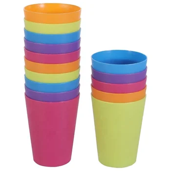 300ml Custom Logo Plastic Frosted Cups 10oz BPA Free Reusable Drinking Water Cups for Home Party