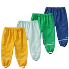 OEM Customization Kids Waterproof PU Rain Pants Outdoor Rain Gear For Children