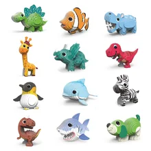 Puz Dinosaur Animal 3D Puzzle Toys Educational Toys For Kids High Quality Cardboard Assemble 3D Puzzle Toys