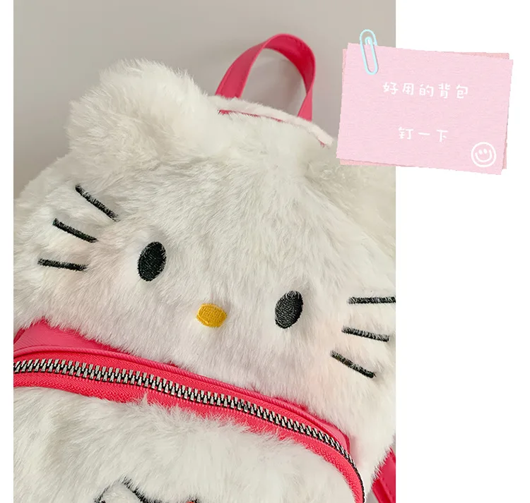 Cute Sanriohello Kittykuromi Plush Cinnamon Roll Backpack My Melody